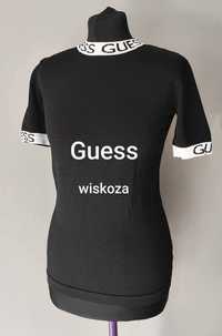 bluzka krótki rękaw Guess stójka