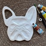 Paletka ceramiczna do farb BULDOG FRANCUSKI RĘKODZIEŁO