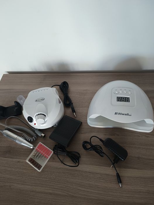Lampa UV do paznokci, frezarka, zestaw, profesjonalny, mocny, manicure