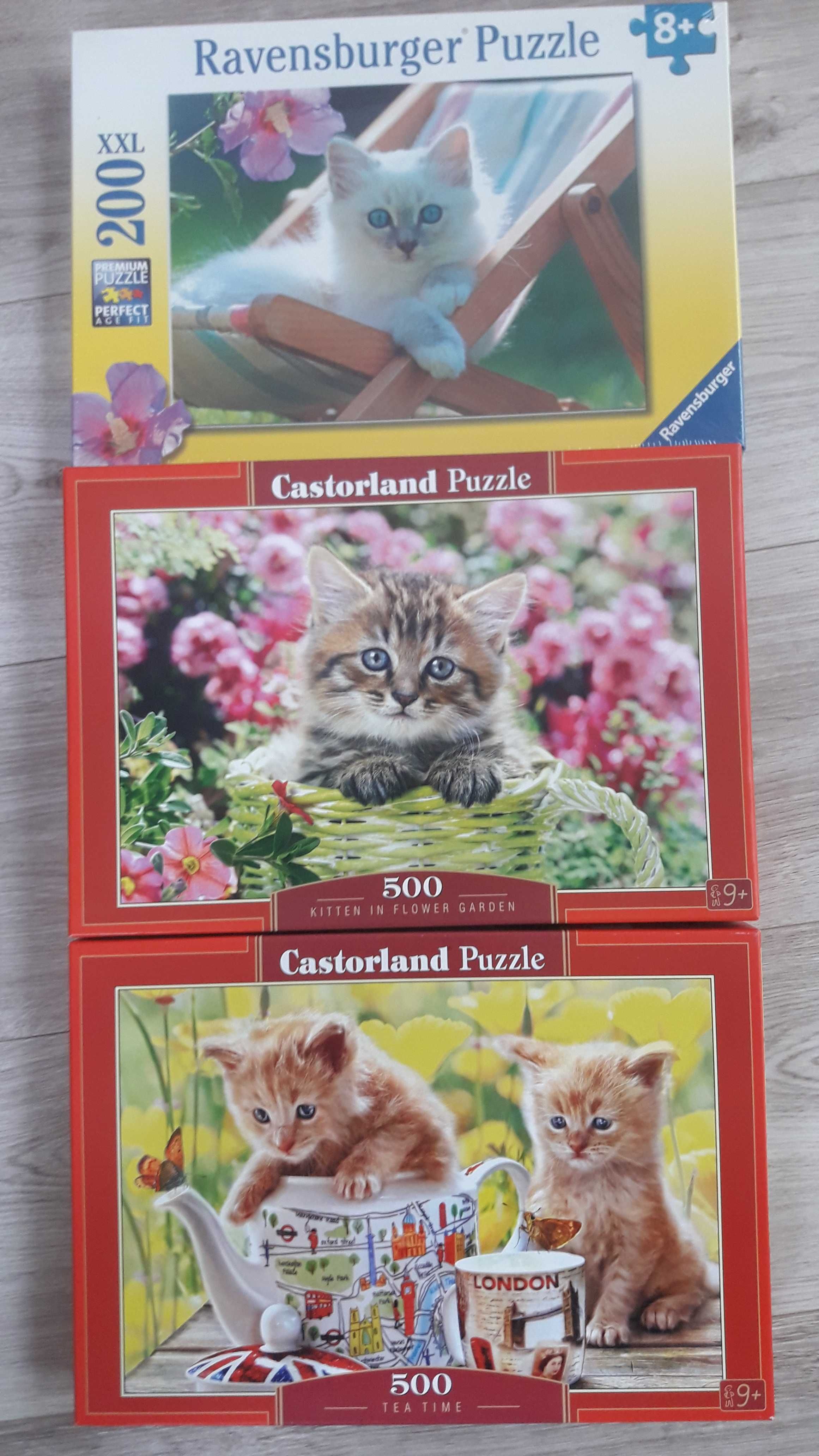 Puzzle kotek nowe ×3