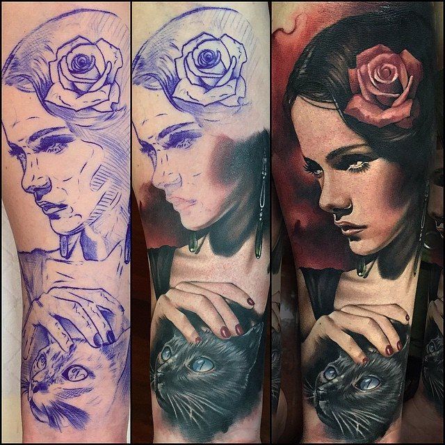 $Dojazd do domu$Tatuaż,tatuaże, nauka tatuażu, Mobline Studio TATTOO