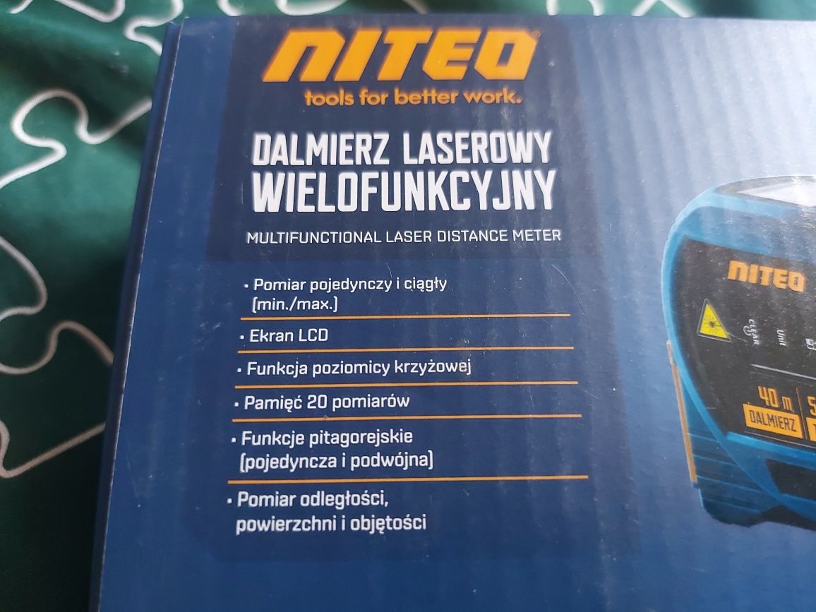 Dalmierz laserowy wielofunkcyjny miara metrowka