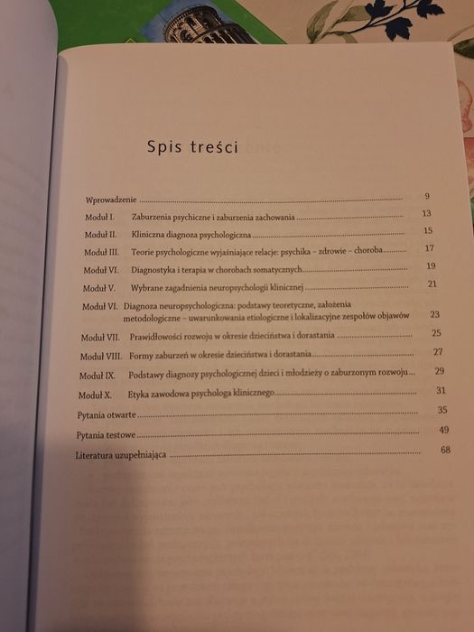 Psychologia kliniczna podręcznik dla specjalistów