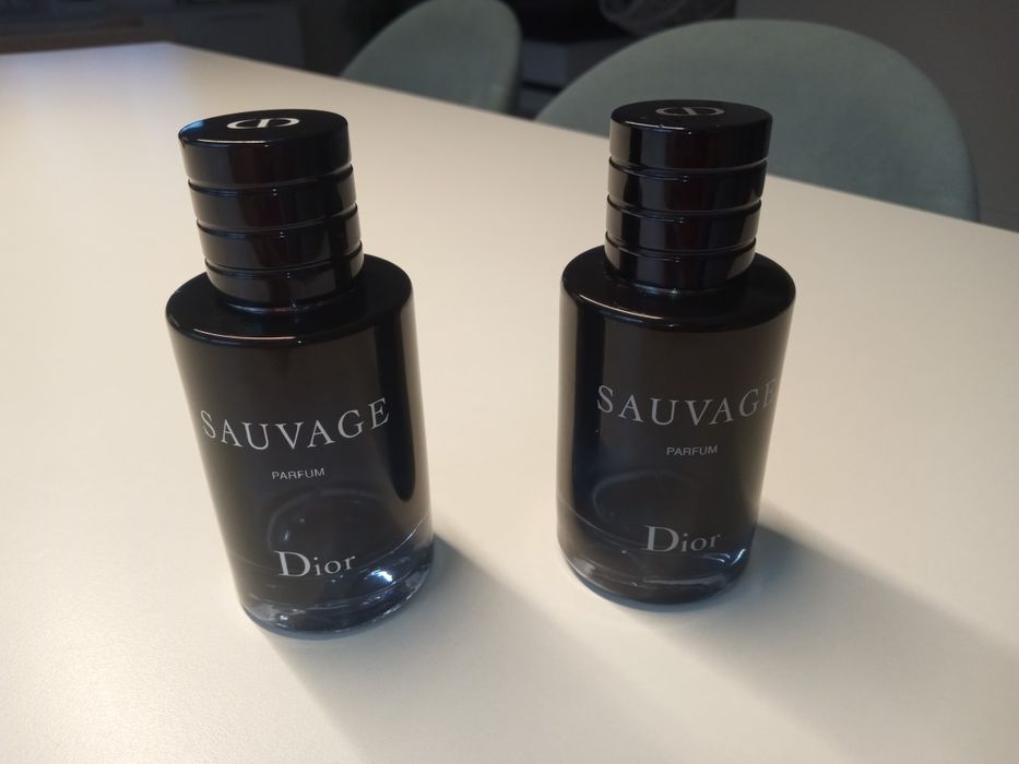 Dior sauvage perfum parfum pusta butelka flokon