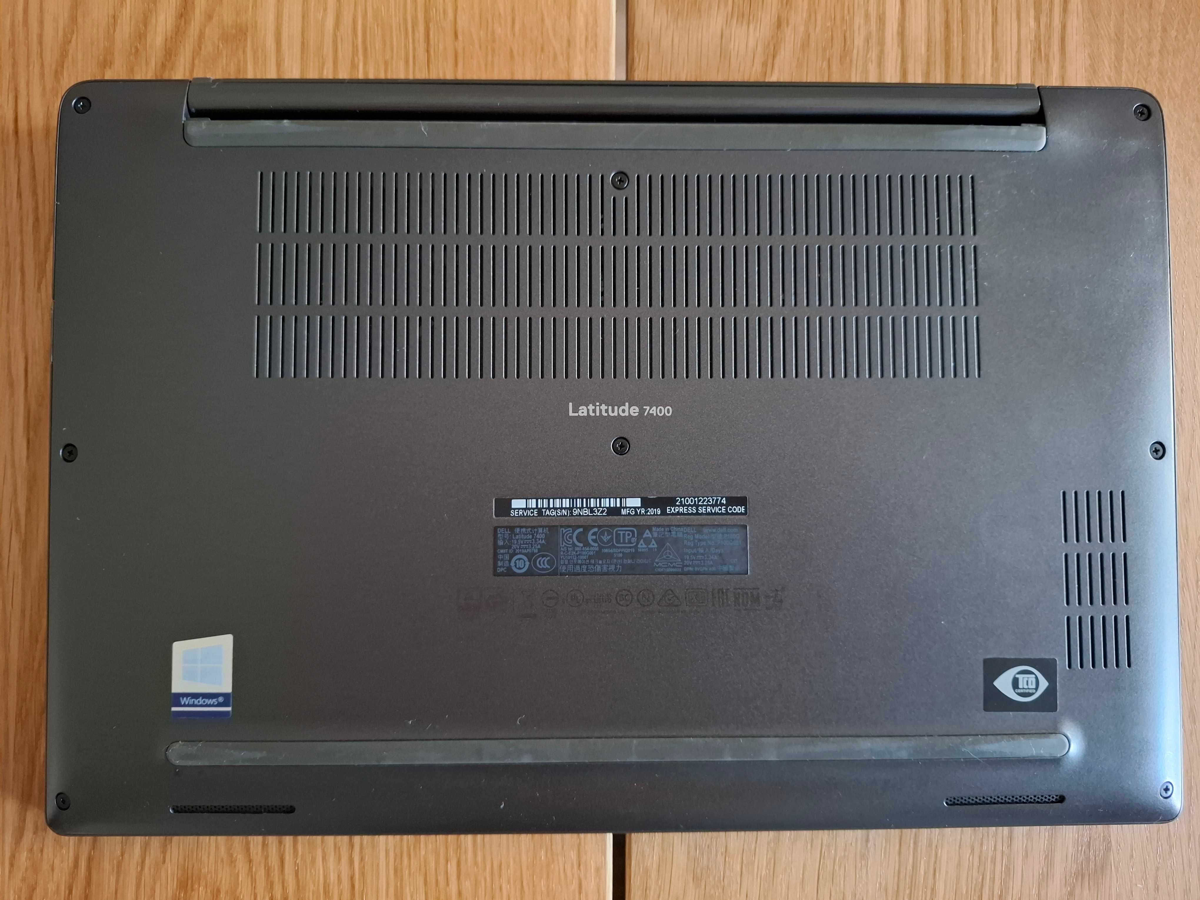 Mocny Laptop Dell Latitude 7400 14"/i5-8265U/16GB/256SSD/W10pro