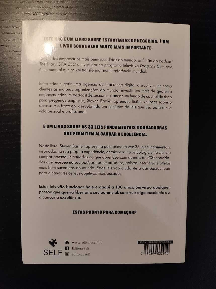 (Env. Incluído) Diário de um CEO de Steven Bartlett