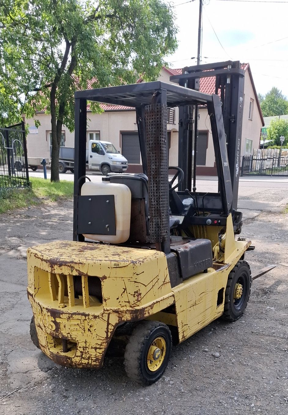 Wozek widlowy hyster diesel przesow 4metry 2,5tony transport