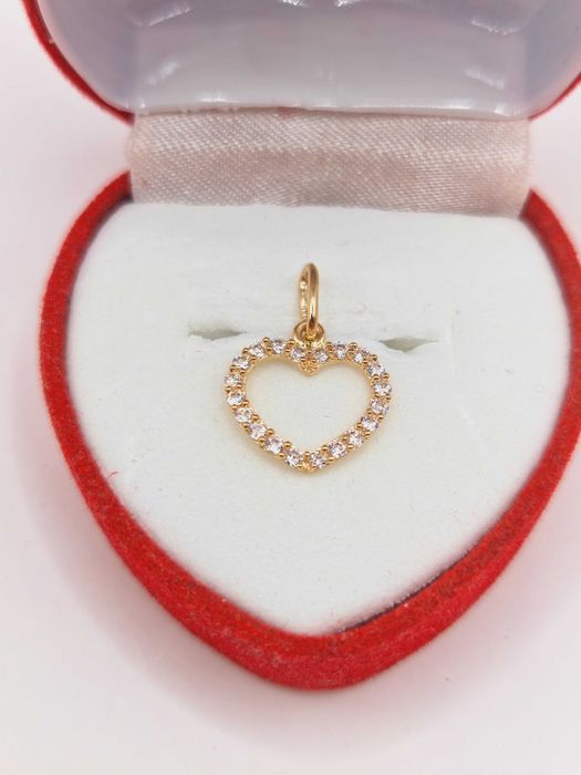 Piękna Złota zawieszka Serce 585 (14K)
