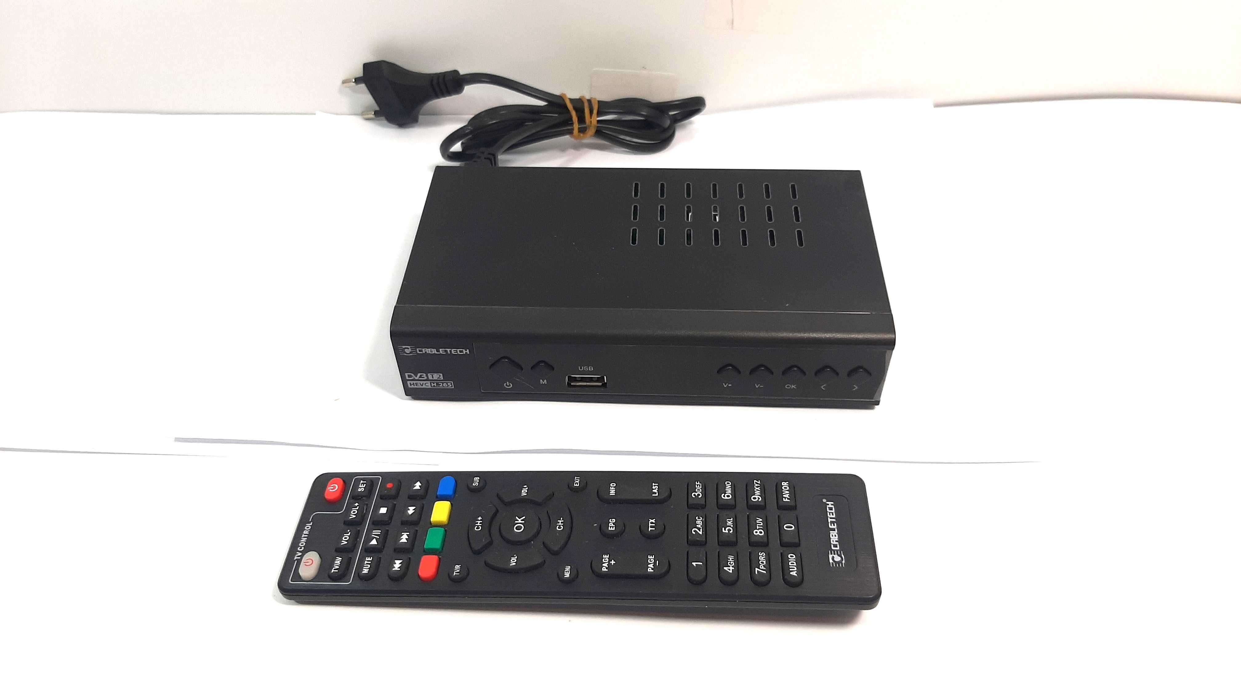 Dekoder CABLETECH DV3T2 URZ0336C Komplet ideał