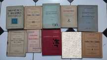 Lote 35 Livros Escolares antigos de Matemática e Álgebra