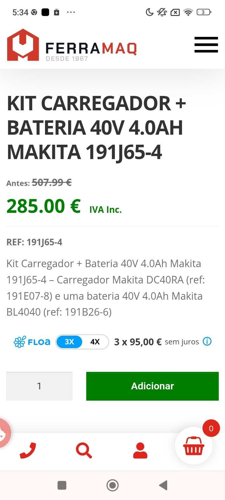 Martelo Makita usado apenas uma vez