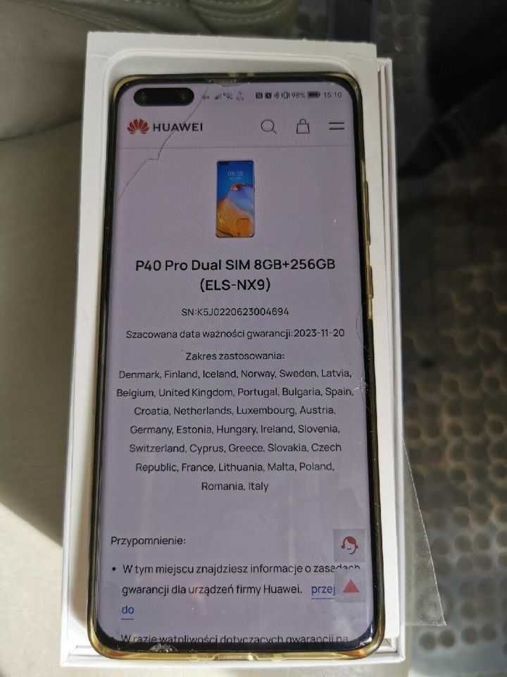 Huawei P40 PRO 8+256GB Breathing Crystal