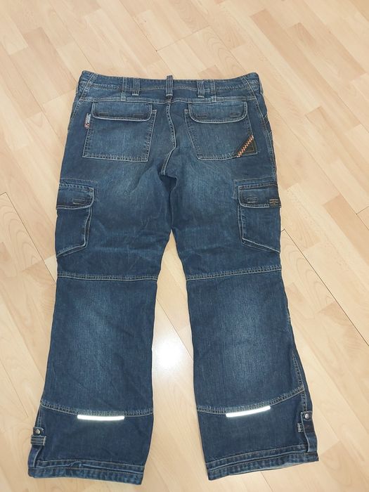 Spodnie motocyklowe męskie 4xl  L 32 jeansy solidne mocne Malyhd dzins