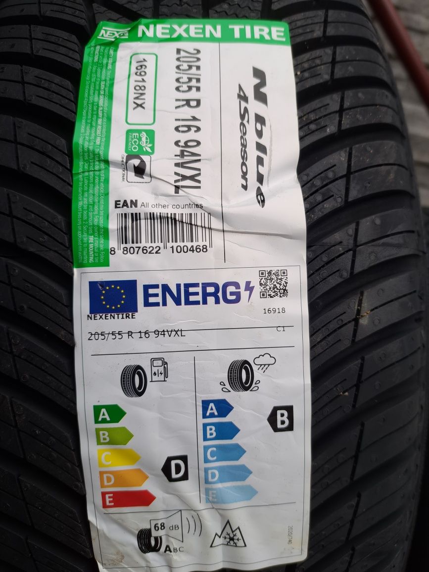 4 Opony wielosezonowe NOWE 205/55 R16 Nexen Montaż Gratis!