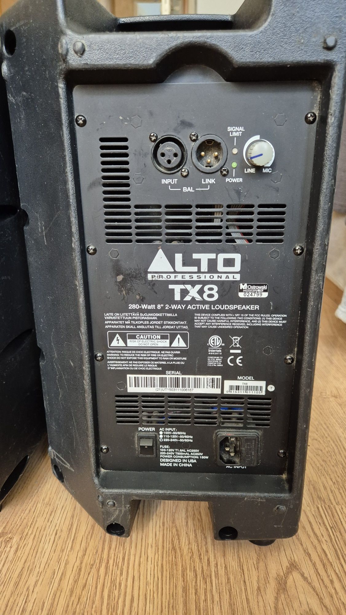Głośniki Alto professional TX8