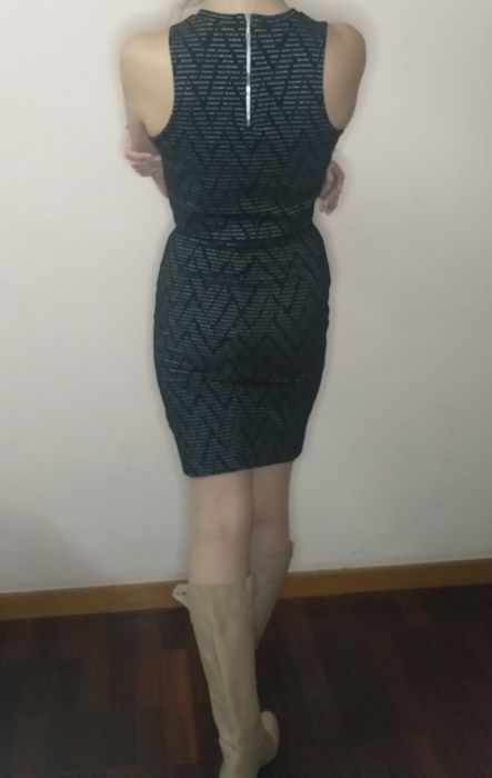 Vestido Bershka Preto e Branco