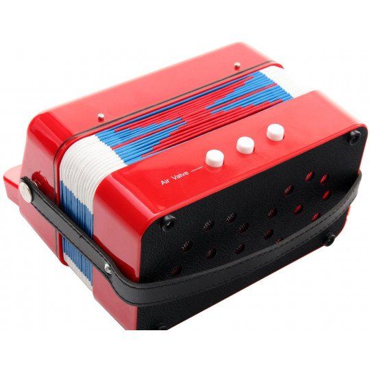 Akordeon Dla Dzieci Zabawka Mały Czerwony Do Nauki Gry