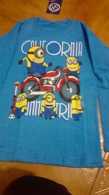 T-shirts Swets camisolas  minions novas . Tamanho dos 2 aos 14 anos.