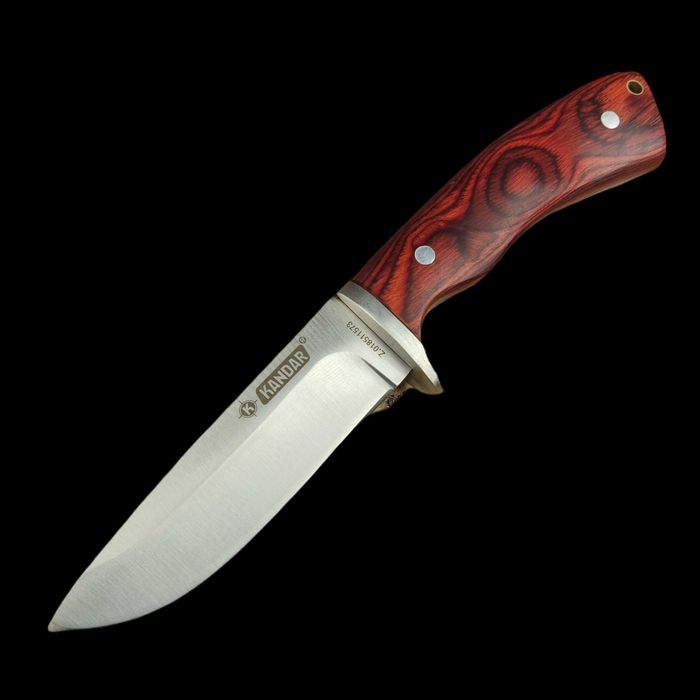 Nóż finka myśliwski KANDAR DREWNO Full TANG ND37b