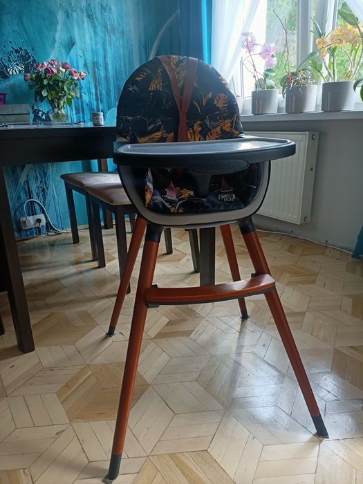 KINDERKRAFT 2W1 krzesełko do karmienia plus pokrowiec