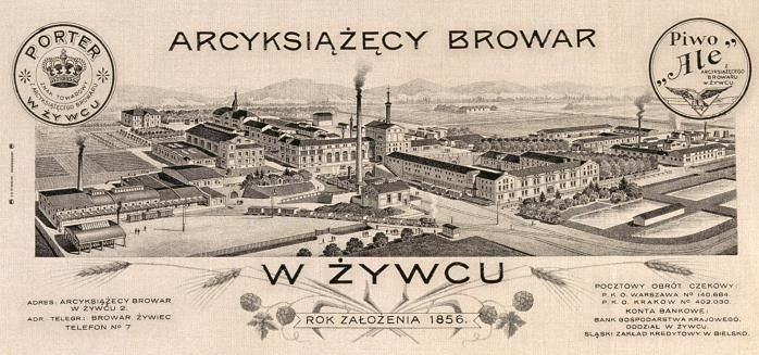 Unikat XIX wiek beczka dębowa z browaru Arcyksiążęcy browar w Żywcu