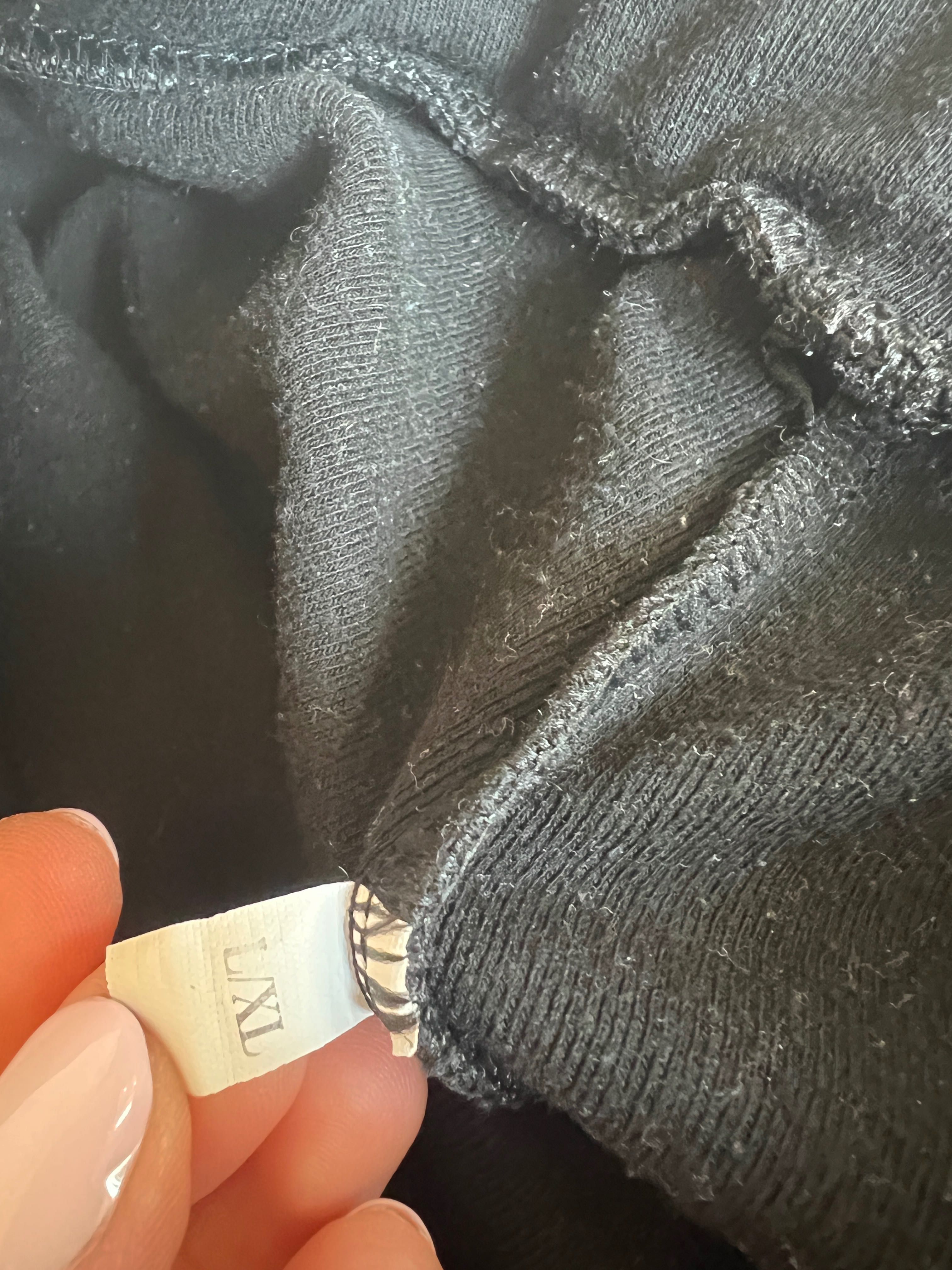 Legginsy / getry czarne z lampasami