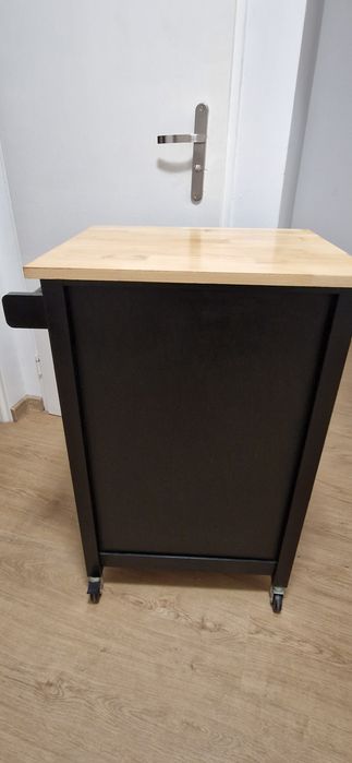 SoBuy FKW98-SCH Wózek kuchenny z 1 drzwiami i szufladą