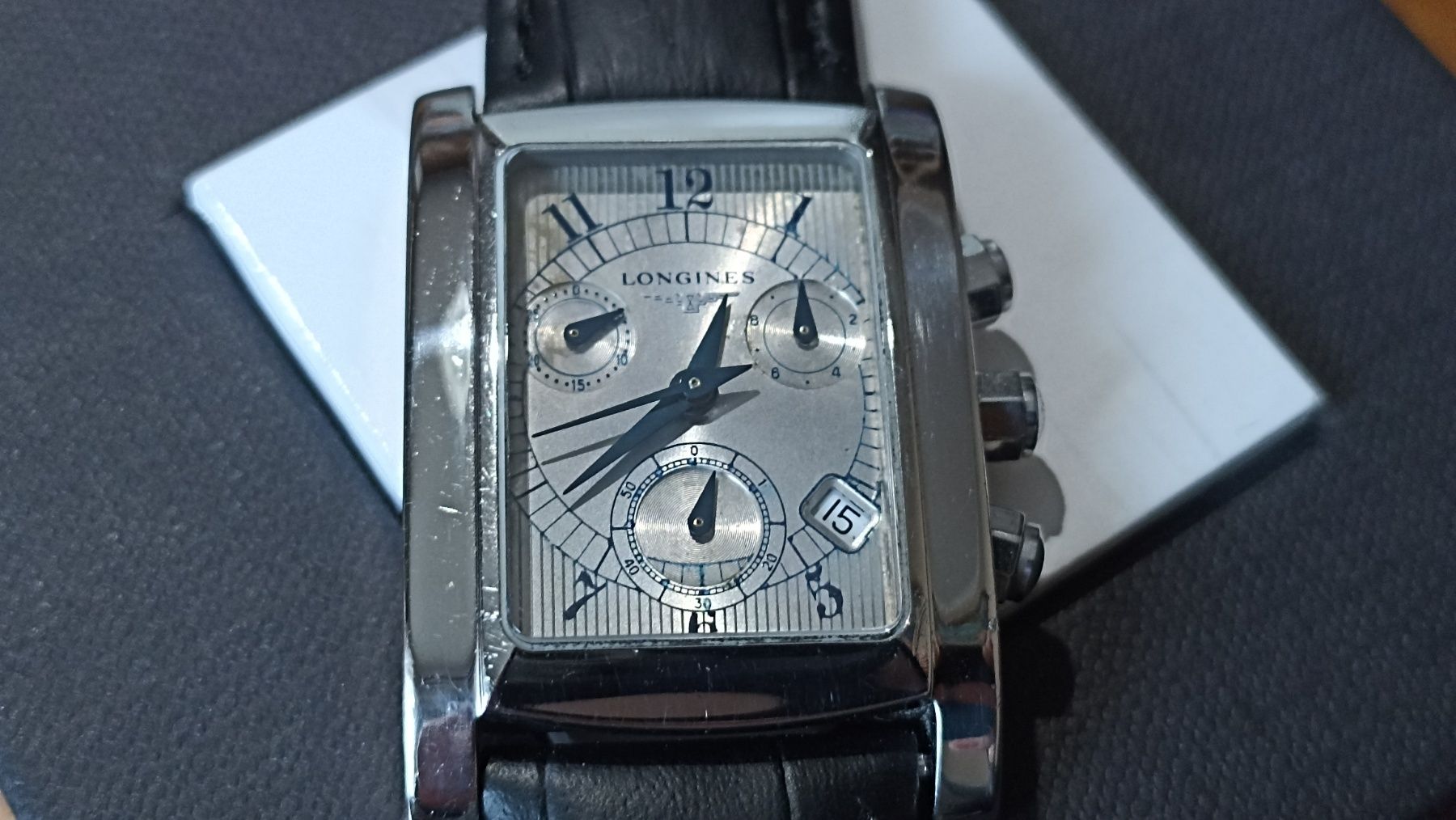 Годинник часы хронограф Longines  L5.656.4 original, Swiss made