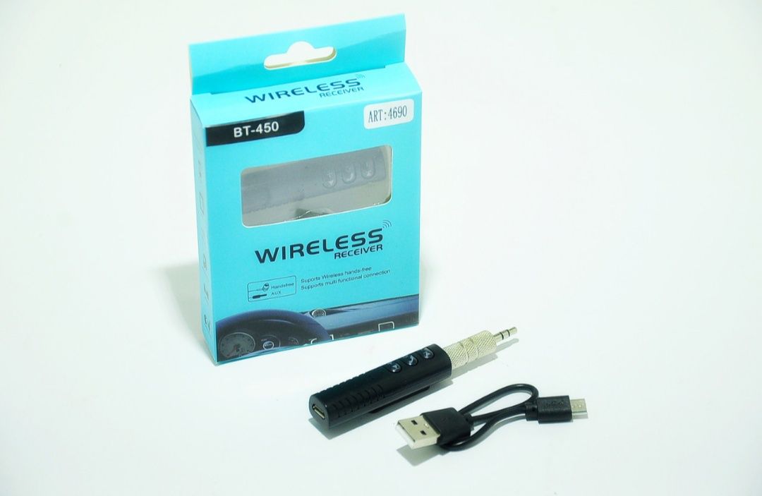 Блутуз адаптер AUX Car Bluetooth BT-350 v 5.0 Music Receiver