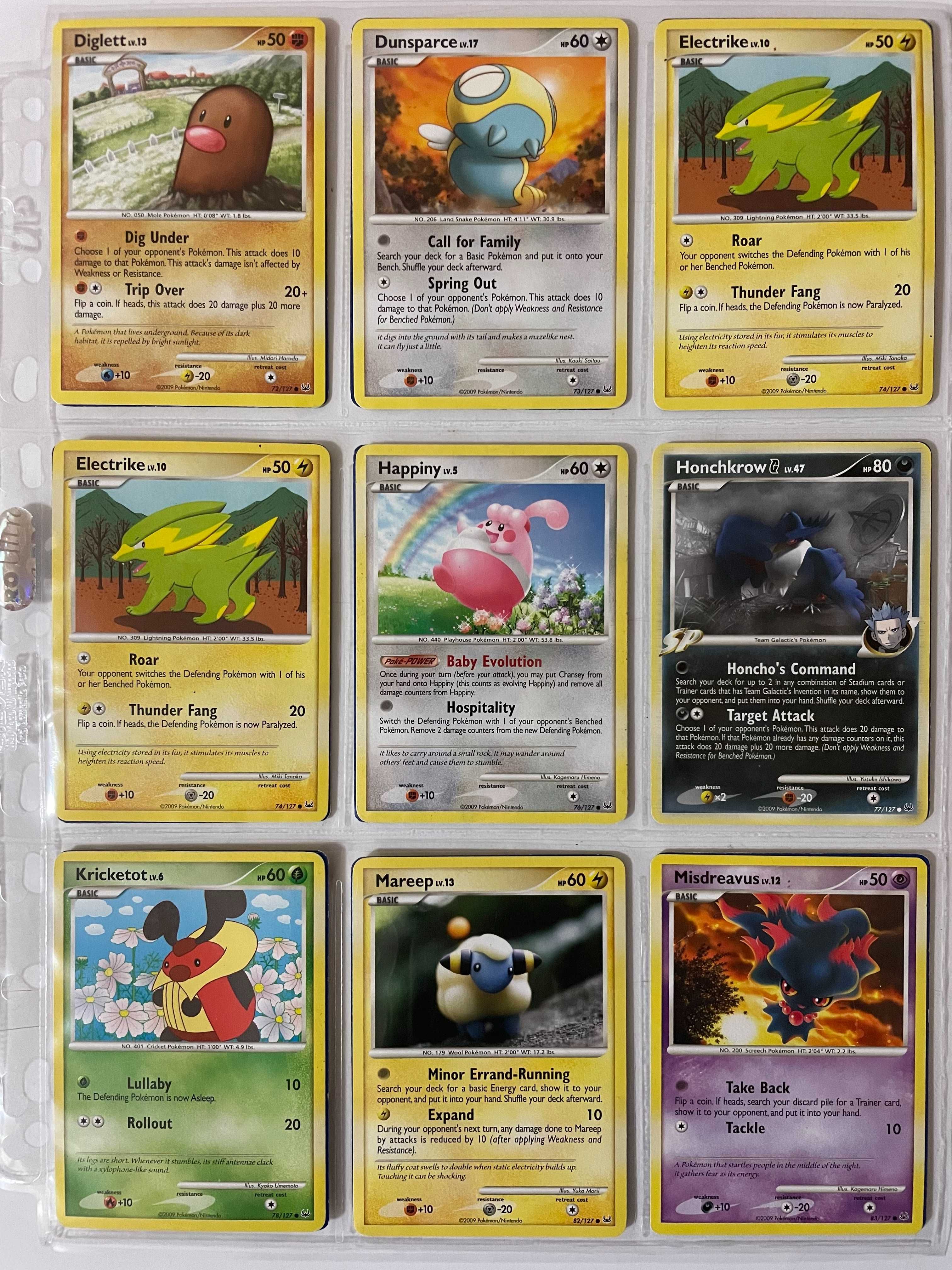 Cartas Pokémon Ex's Platinum, Mysterious Treasures