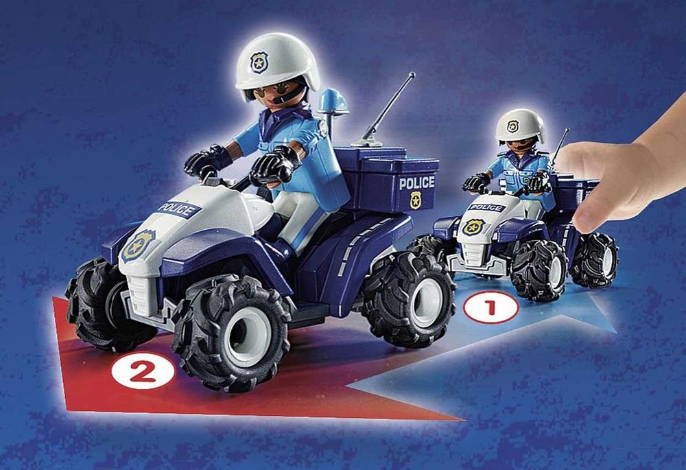 PLAYMOBIL City Action 71092 Policyjny Speed Quad napęd wsteczny od4lat