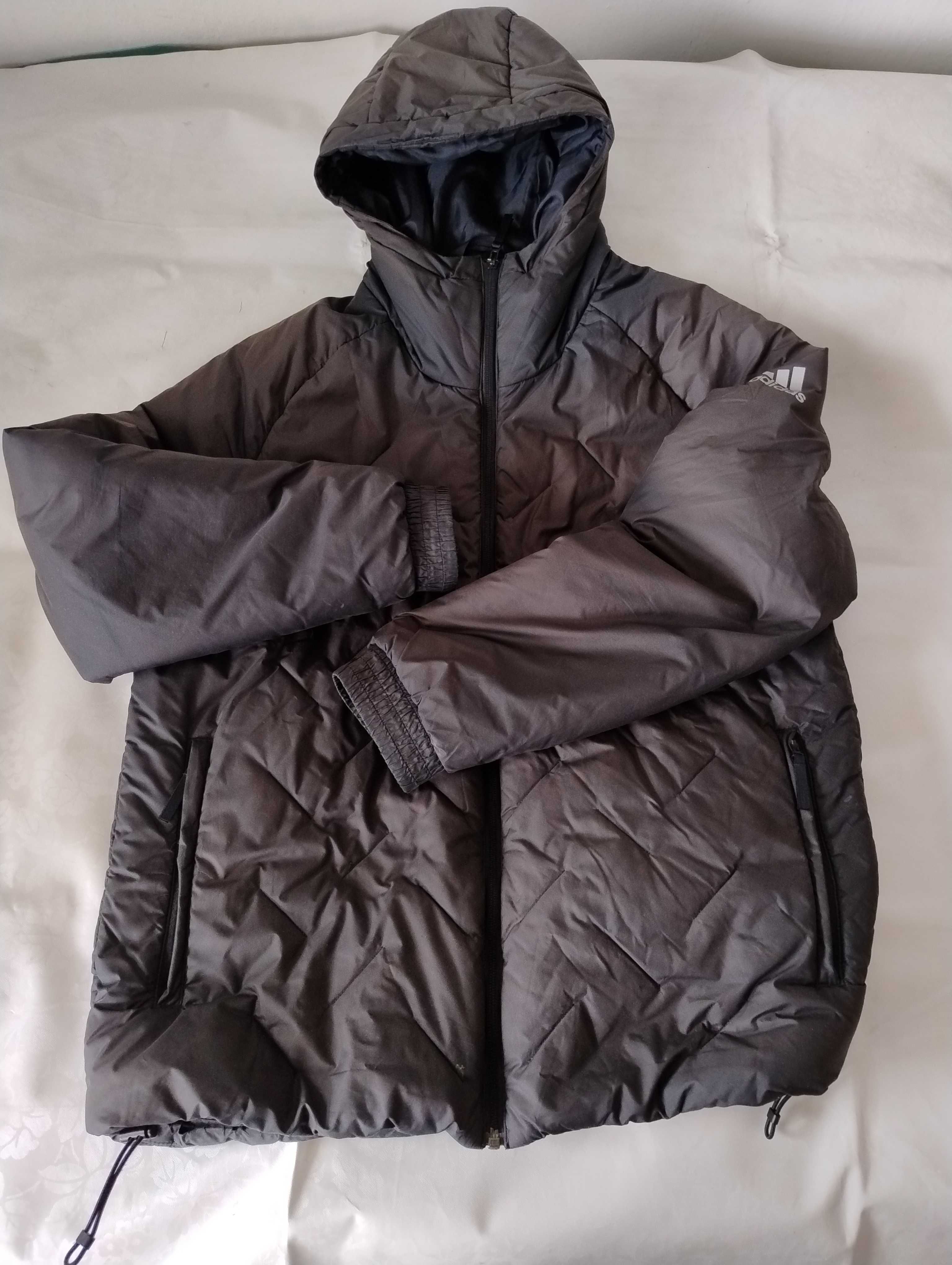 Sweter Jacob K.M. the origin, markowy XL, 50% wełna, kurtka Adidas L