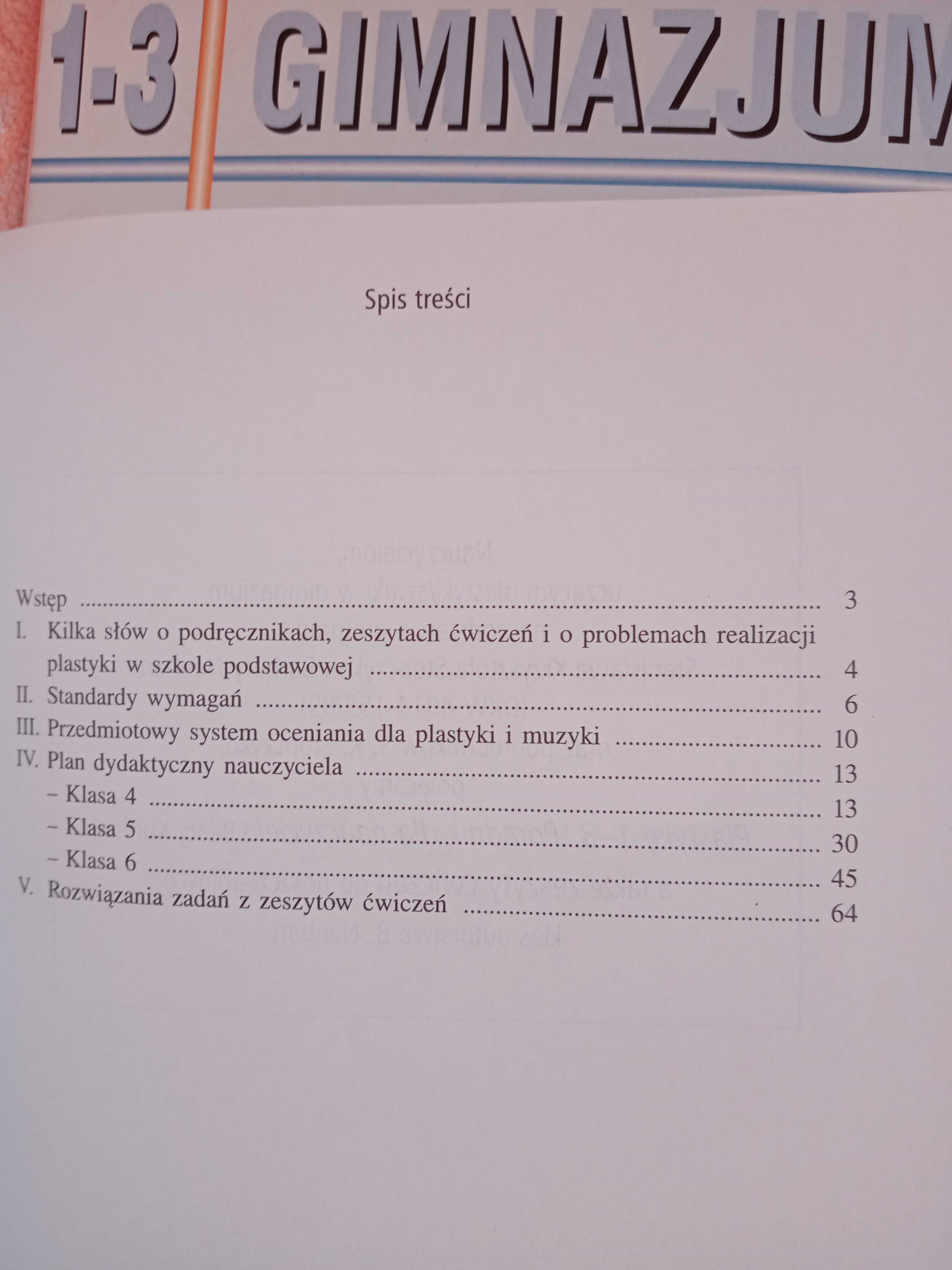 Plastyka 1-3 4-6 Poradnik. Gimnazjum, program nauczania. Stopczyk