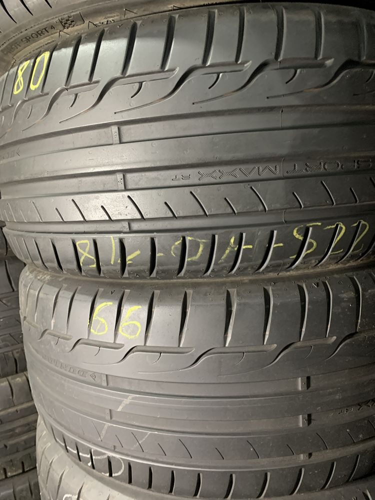 Шины  б/у лето 225/40 18 Dunlop sport maxx RT