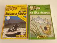 Vários livros - Uma Aventura Entre Douro e Minho.  Na ilha deserta