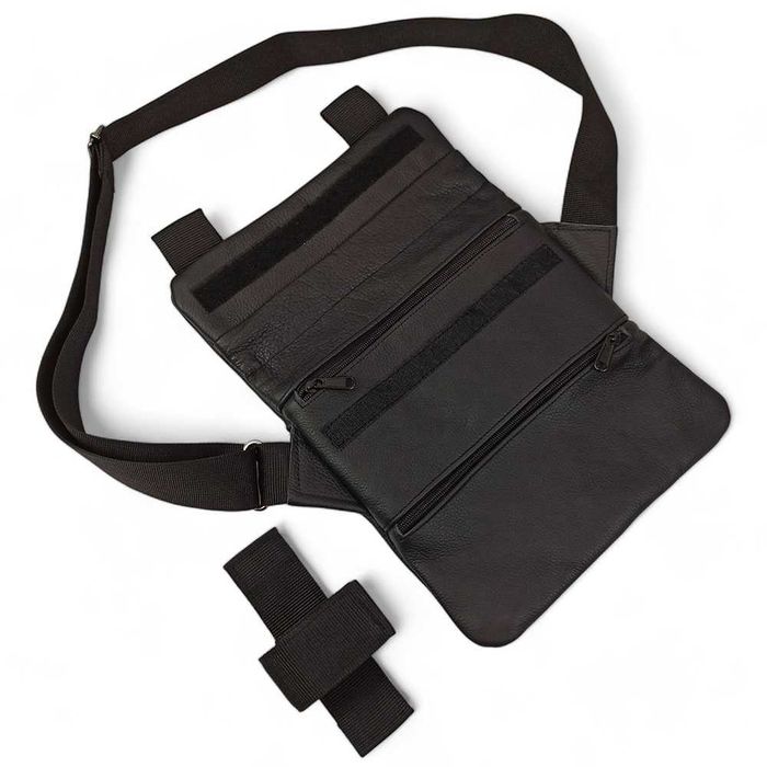 Тактична шкіряна сумка з кобурою, чоловічий месенджер, барсетка
