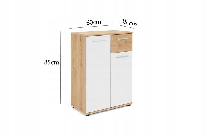 Komoda z szafkami i szufladą 60cm JULA1 szafka do pokoju salonu dom
