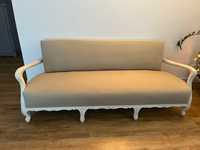 Sofa nierozkładana w stylu shabby chic