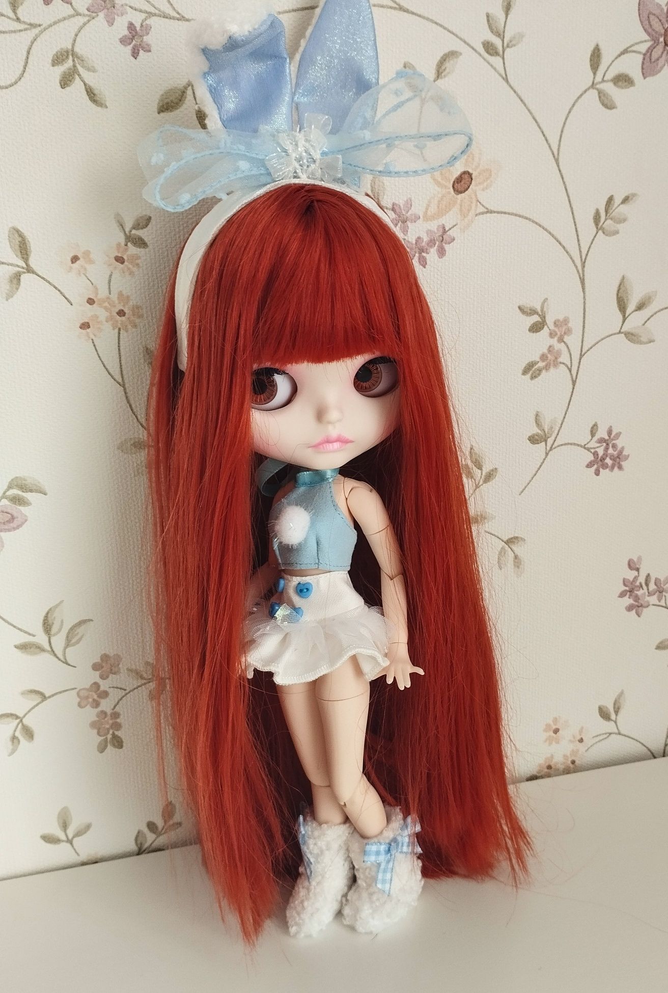 Рыжий зайчик Блайз коллекционная кукла Blythe