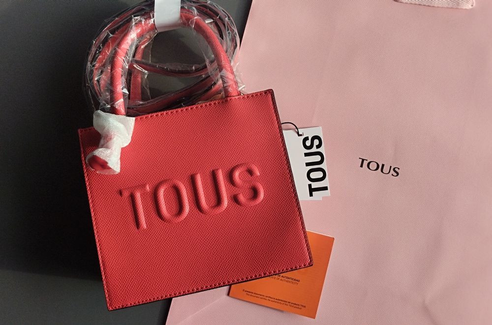 Tous POP Brenda Cube mini torebka czerwona z misiem+certyfikat