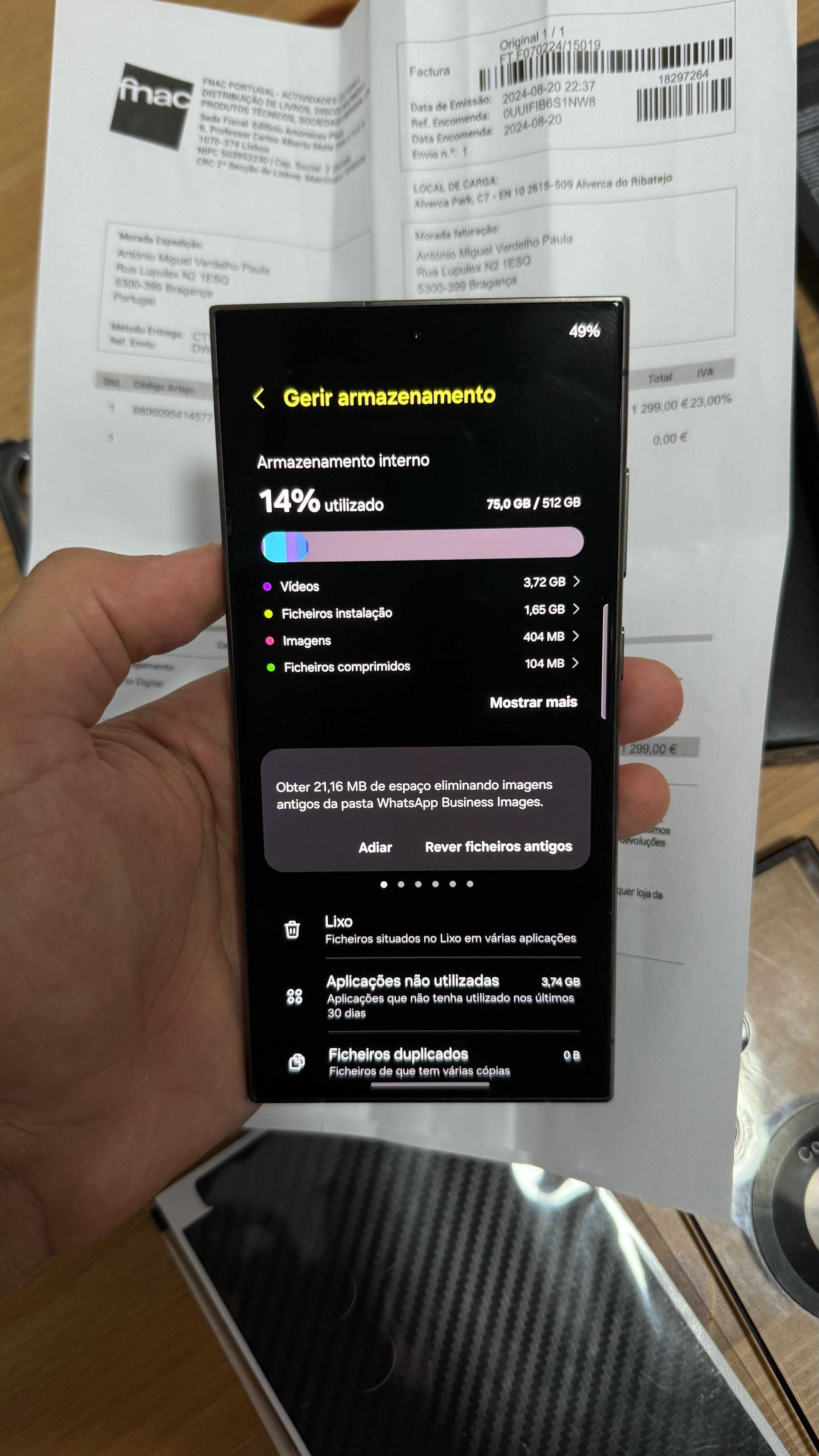 Samsung Galaxy S24 Ultra  512g (Como Novo )