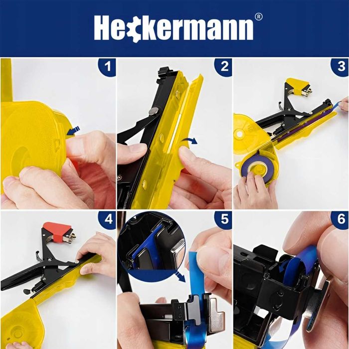 TAPENER zszywacz DO WIĄZANIA ROŚLIN ogrodniczy szkółkarski + 15xTAŚMA