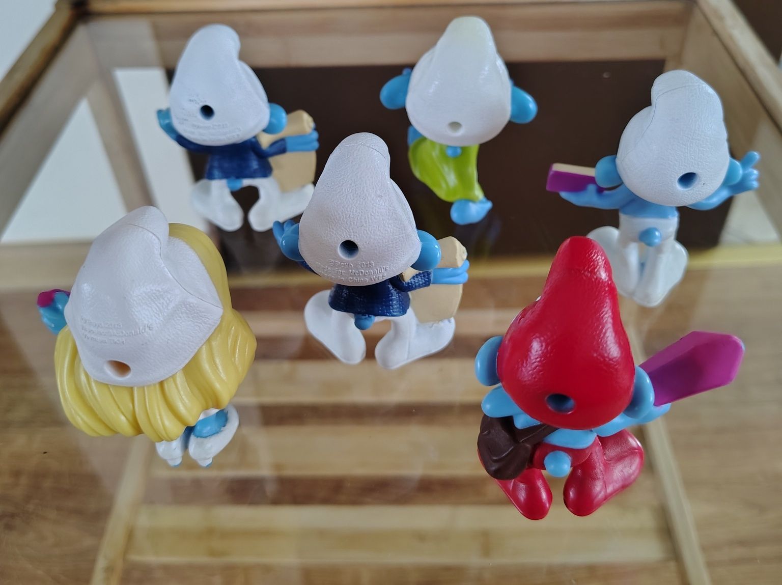 Figurki kolekcjonerskie Smerfy McDonald's 2013 r 6 szt.