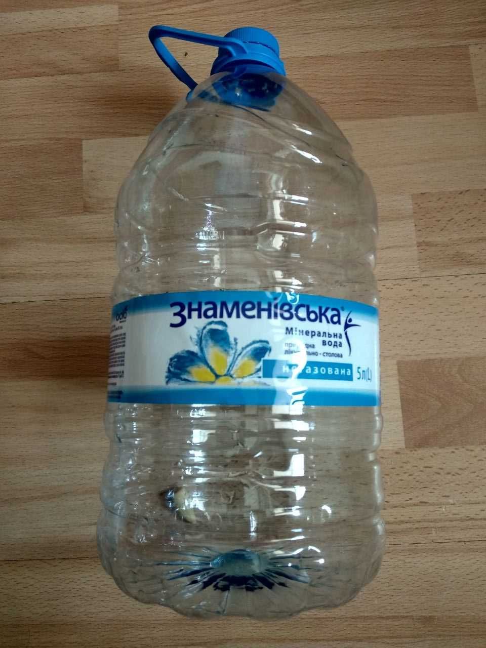 Пляшка 5 л з-під чистої води пуста тара Бутилка 6 л баклажка ПЕТ 5 л