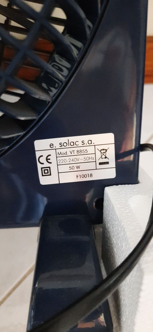 Ventoinha / Ventilador Solac 3 velocidades c/ Novo