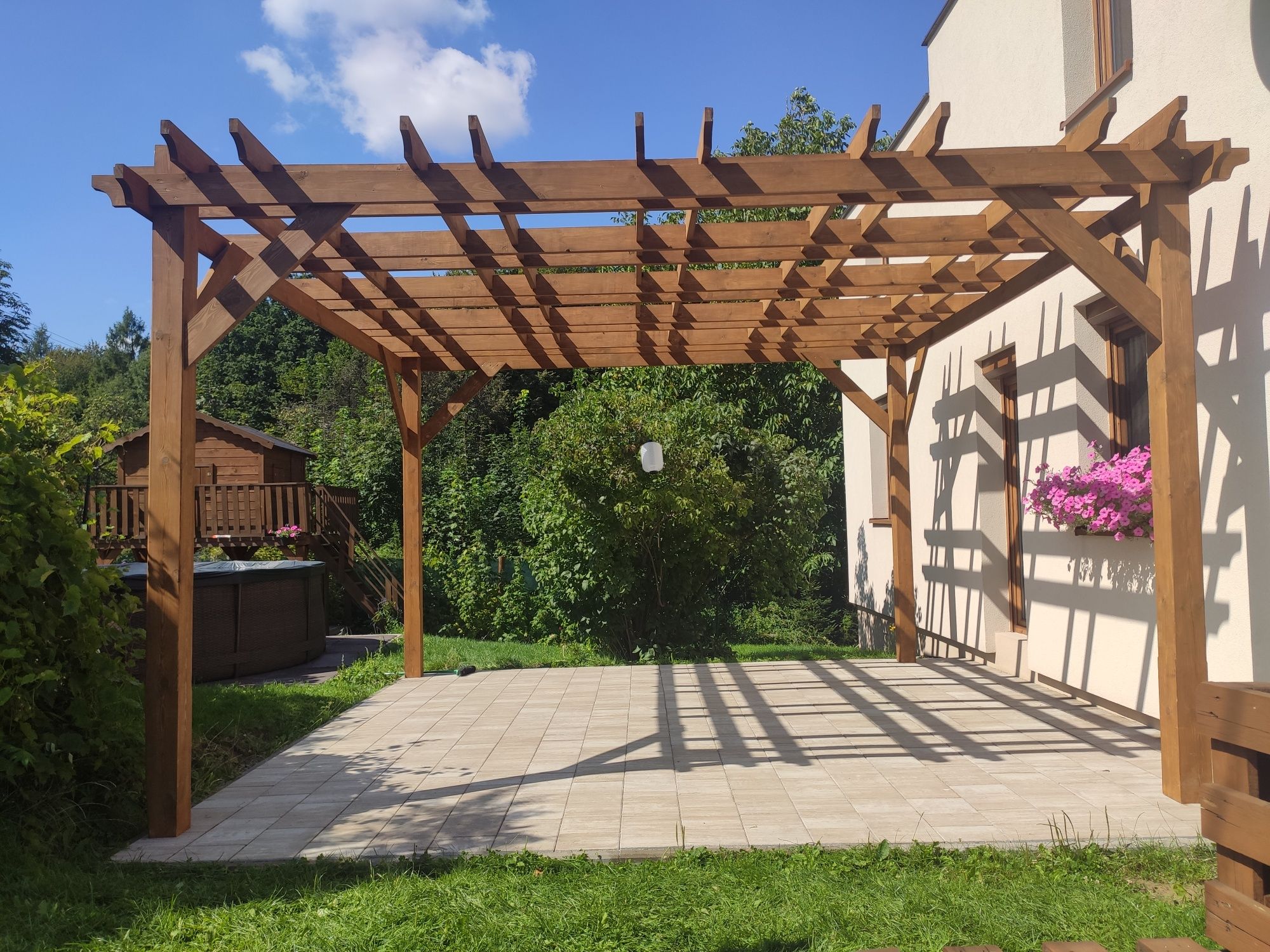 Pergola Altana Drewutnia Patio Markiza