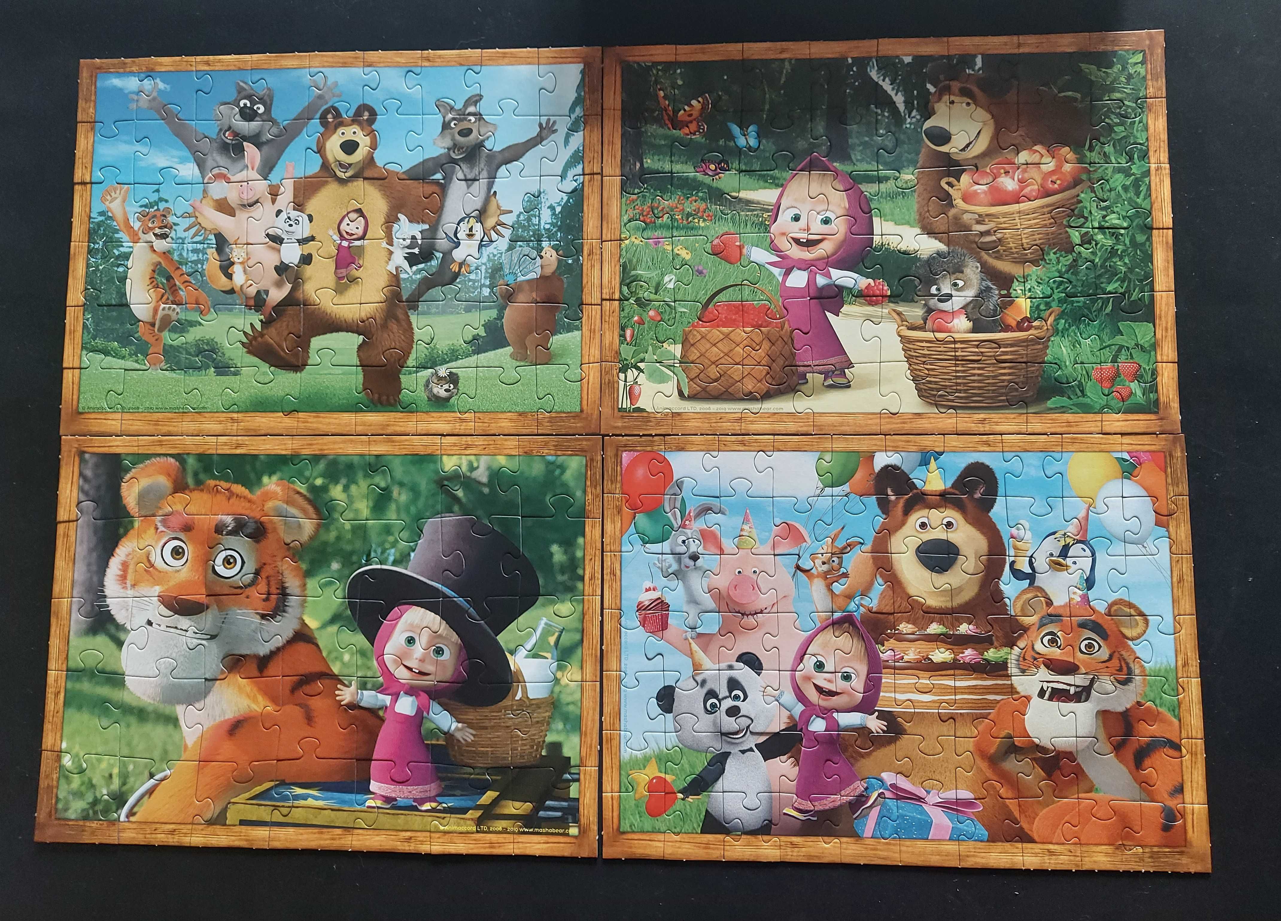 Masza i niedzwiedz puzzle trefl 4w1