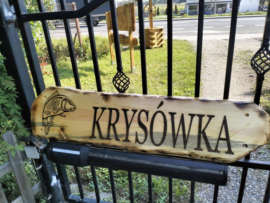 Tabliczka adresowa drewniana