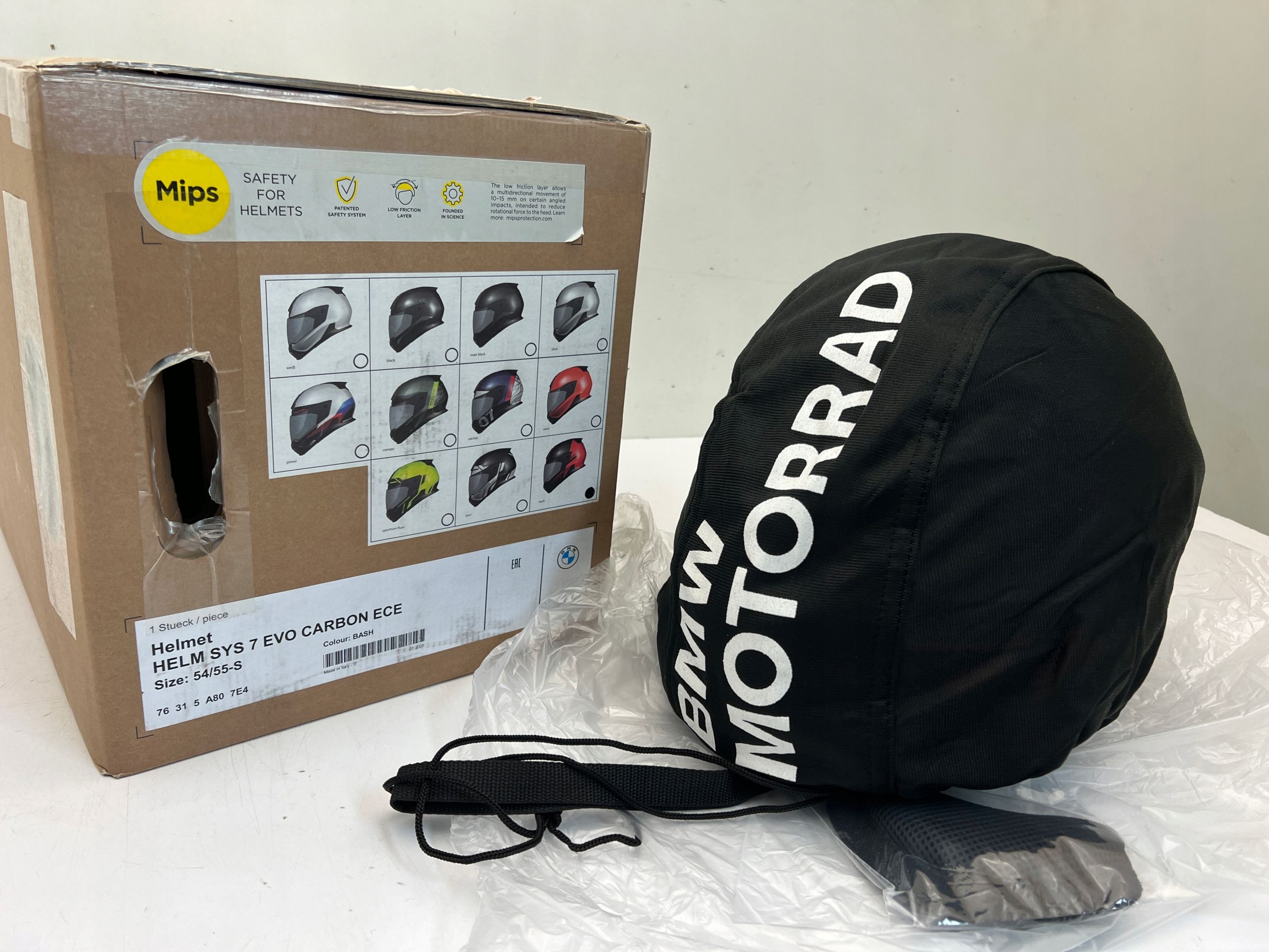 BMW System 7 Carbon Evo Kask Motocyklowy Bash oryginał Oem N Nowy