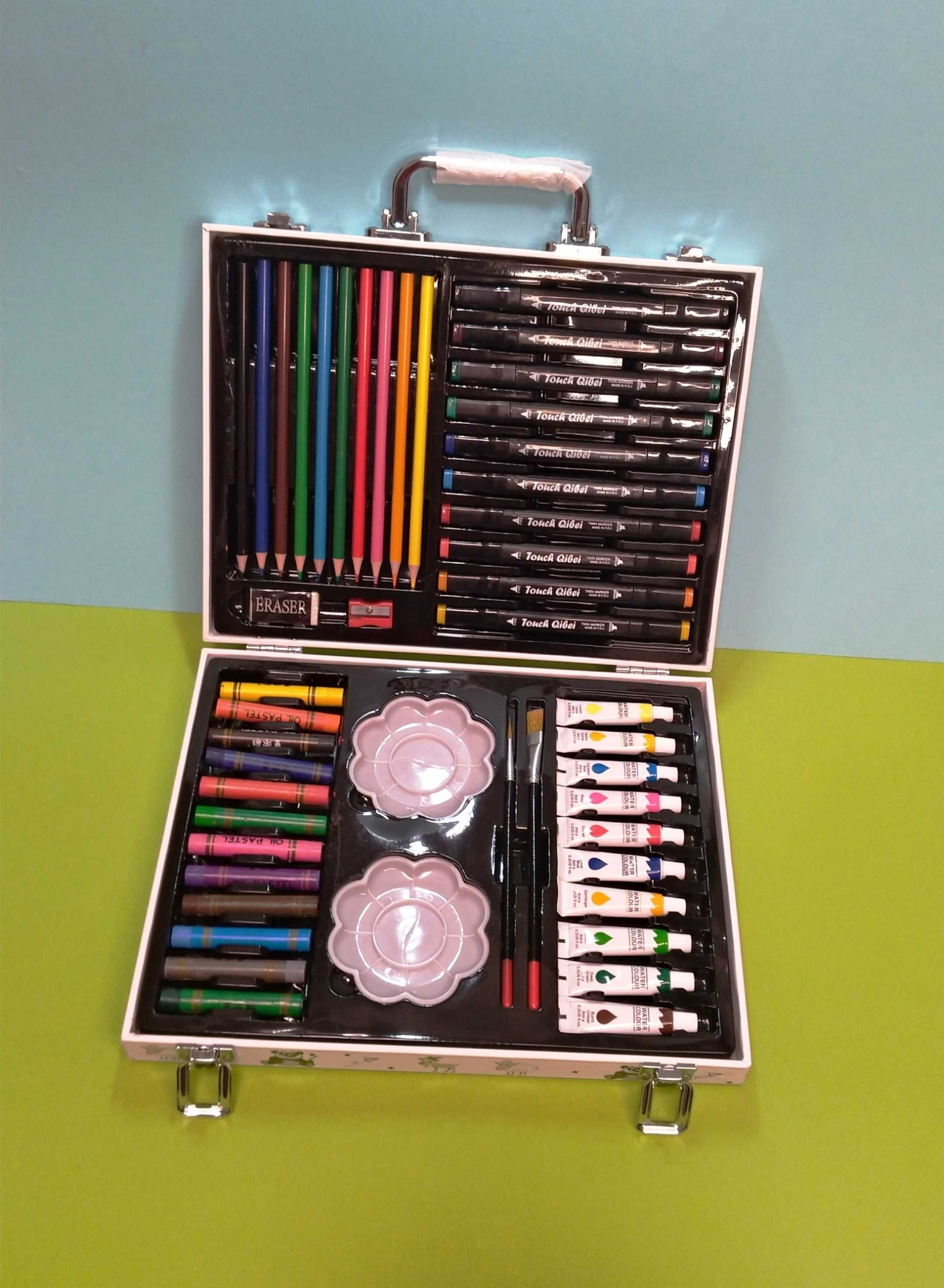Набор для рисования карандаши краски маркеры 48 предметов